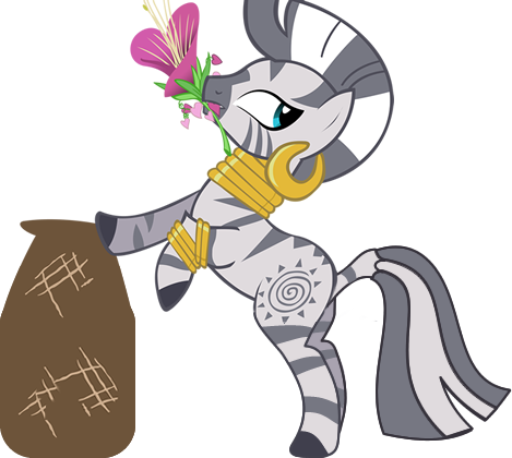 Zecora Pick Herbs Flowers By Knightnew - Zecora Mlp Png (469x420)