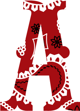 Bandana Letter Fonts (450x450)
