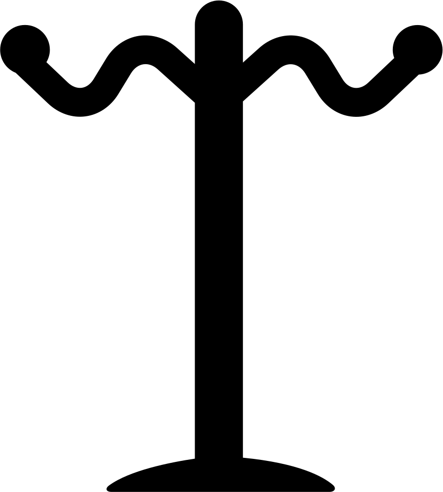 Rack Of Tall Thin Shape For Hanging Clothes Comments - Perchero Png (883x981)