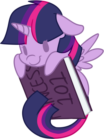 Tiny Book Horse By Littlepinkalpaca - Illustration (428x570)