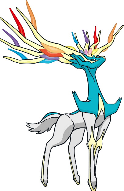 Shiny Xerneas Dream World Art By Trainerparshen - Shiny Xerneas Fan Art (406x625)