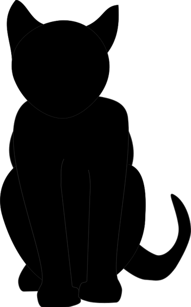 If You Can Provide A Home For Feral Kittens And Cats - Black Cat Clip Art (375x604)