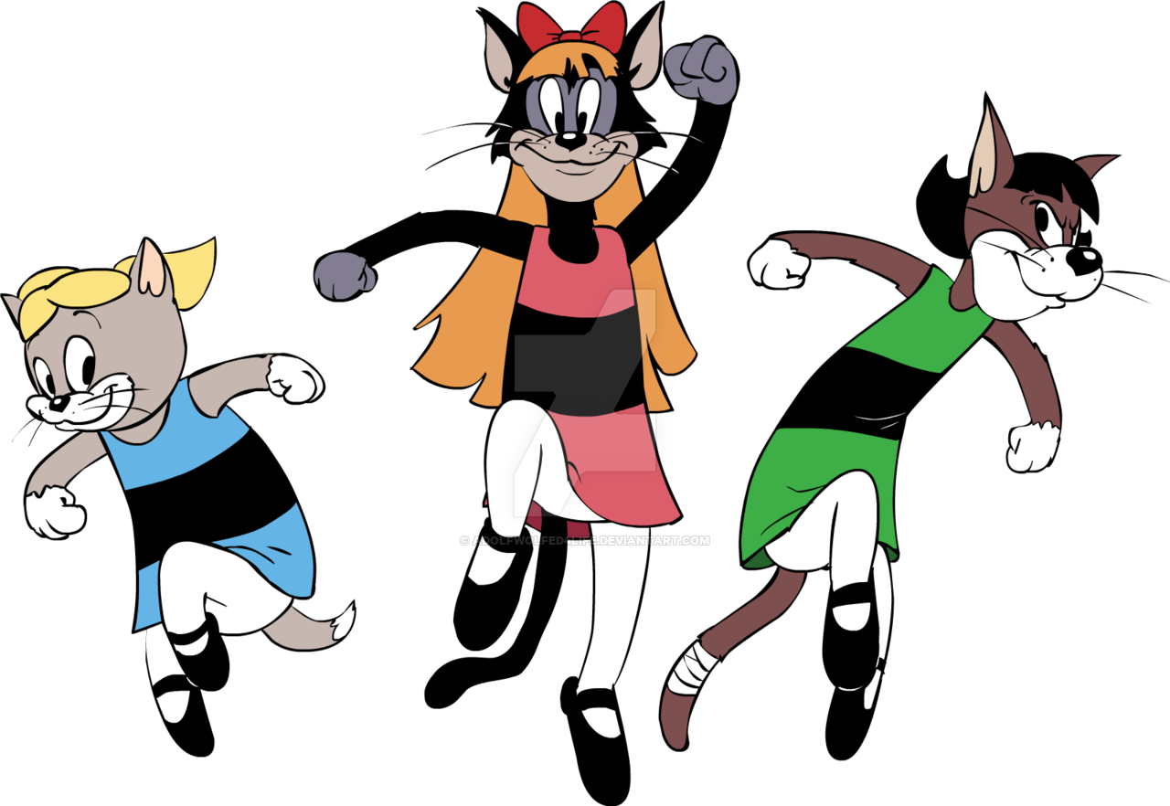 Colossalstinker 19 4 The Powerpuff Stray Cats By Colossalstinker - Cartoon (1280x882)