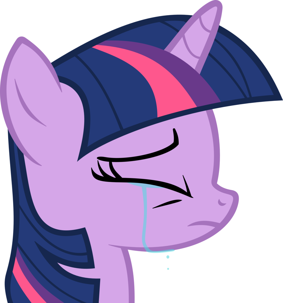 Twilight Sparkle Crying Sadness Winged Unicorn Clip - Pony Friendship Is Magic Twilight (957x1024)