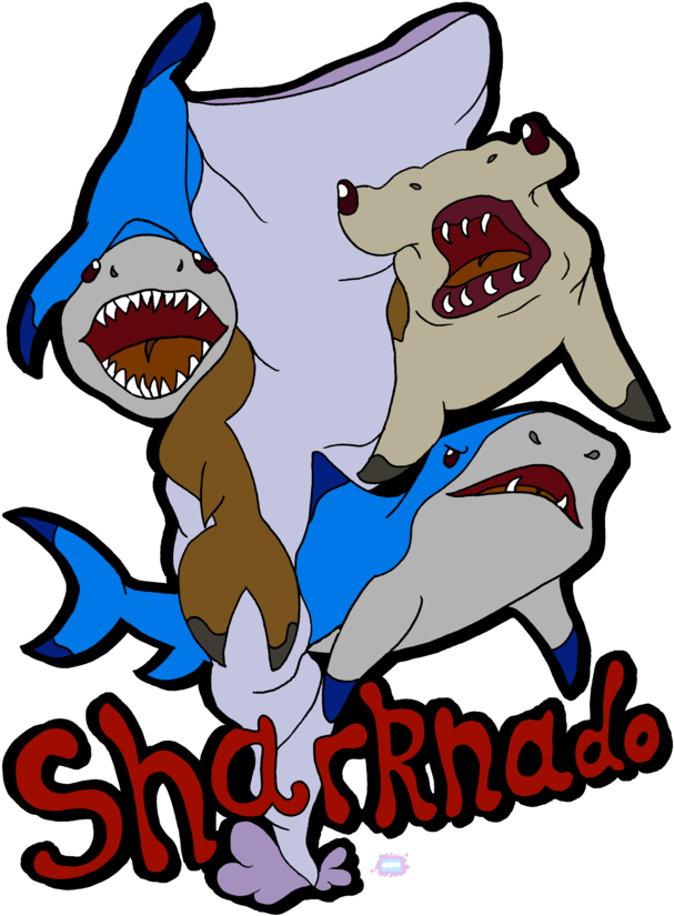 Sharknado By Moddiearts - Cartoon (949x842)
