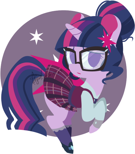 Twilight Sparkle Purple Mammal Pink Vertebrate Horse - Mlp Sci Twi Pony (540x611)