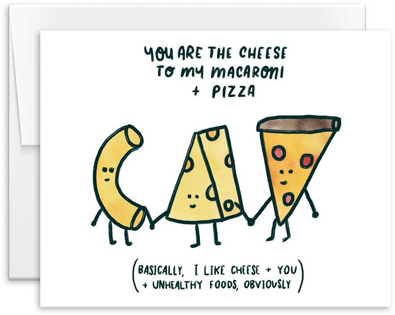 Super Cheesy Love Card - Greeting Card (1000x1000)