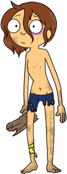 There He Is, The Unknown Morty And His Beloved Piece - Morty Smith (500x602)