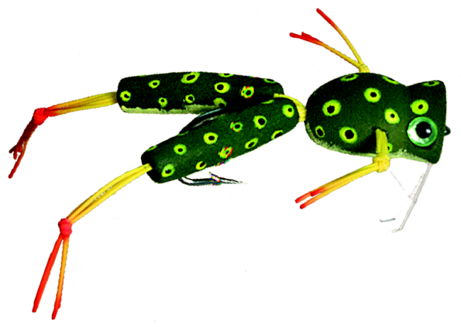 Js Kicker Frog Bass Musky Pike Fly - Frog (650x461)