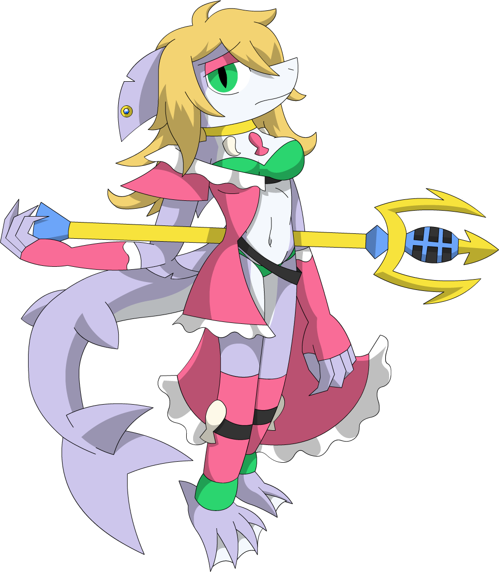 Umsauthorlava Pearl, The Sahuagin Maiden By Umsauthorlava - Cartoon (1013x1162)