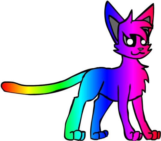 Rainbow Cat By Shimmerstar567 - Rainbow Cat (1024x551)
