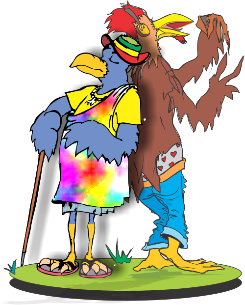 Old Blue Cock & Spring Chicken - .com (524x620)