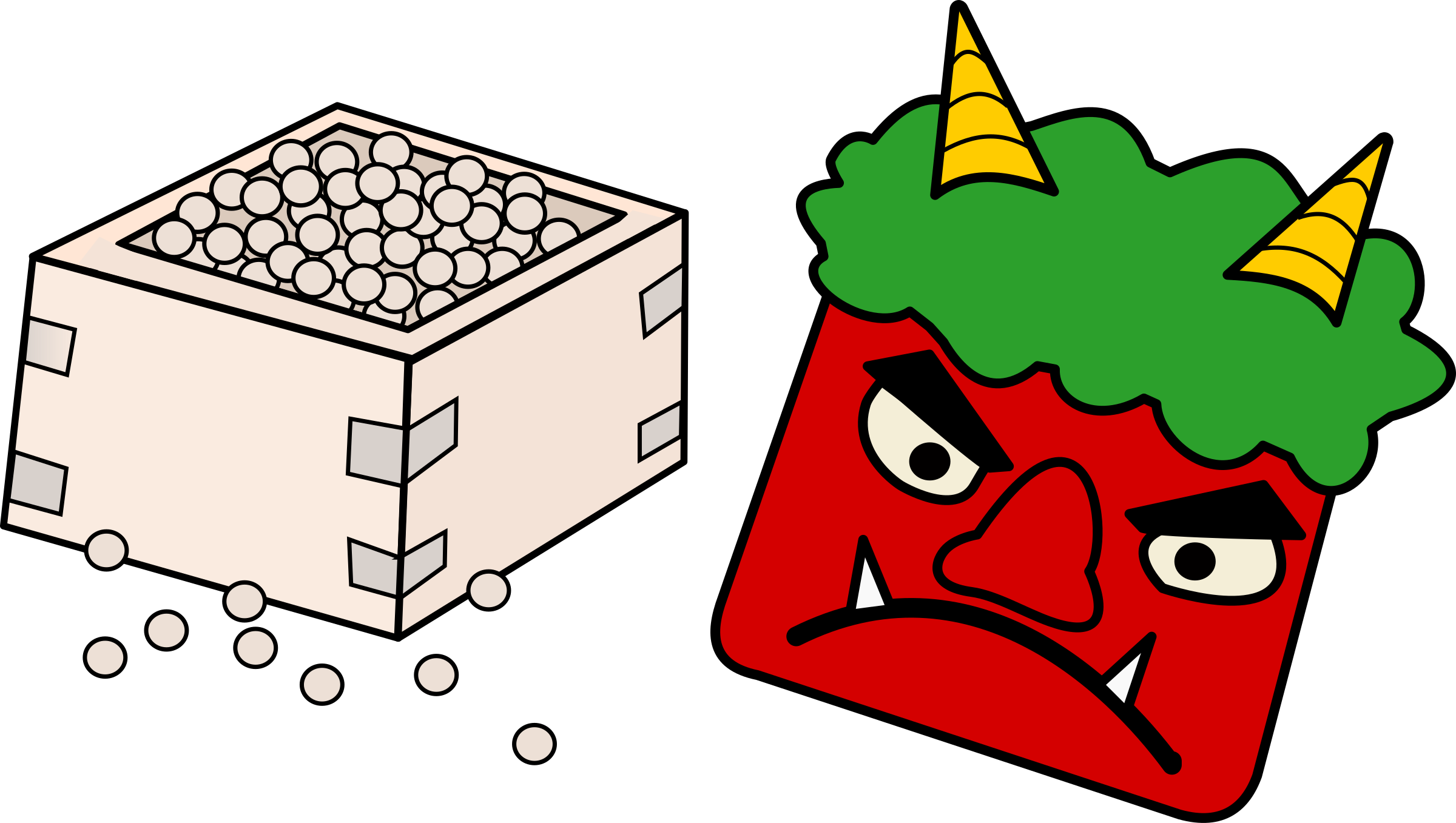 Setsubun Oni - Setsubun Clip Art (2400x1357)
