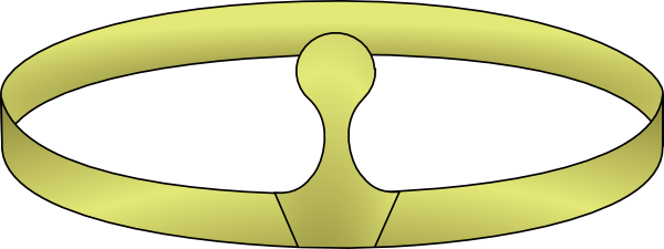 Free Vector Simple Crown With One Riser Clip Art - Simple Crown (600x225)