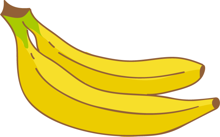 Banana Draw Clipart Png - Banana Clipart Transparent (711x441)