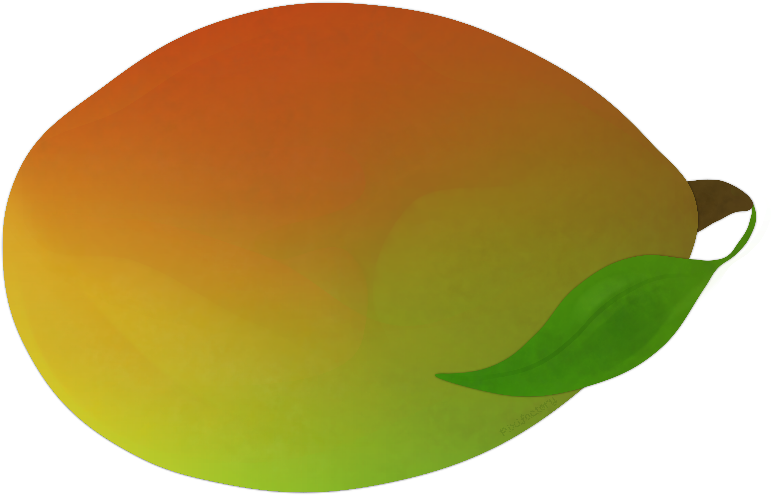 Mango Clipart Transparent - Mango Png Animado (3500x2500)