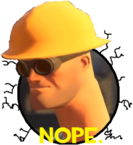 18, February 18, 2017 - Tf2 Nope Png (600x600)