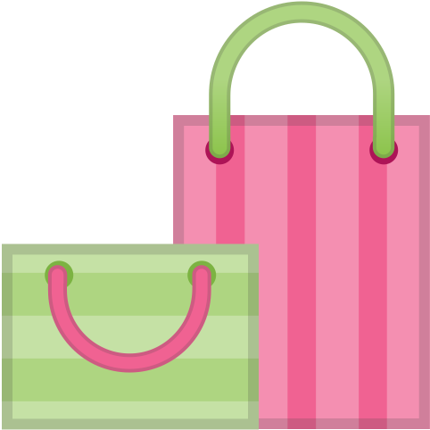 12191 Shopping Bags Icon - Shoppen Emoji (512x512)
