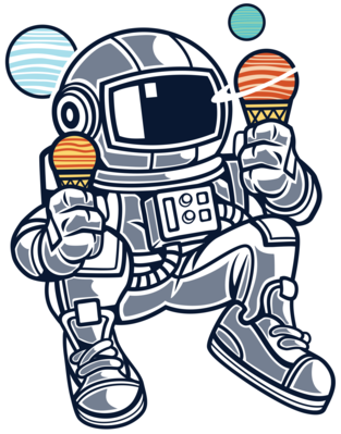 Astronaut Eating Ice Cream (500x500)