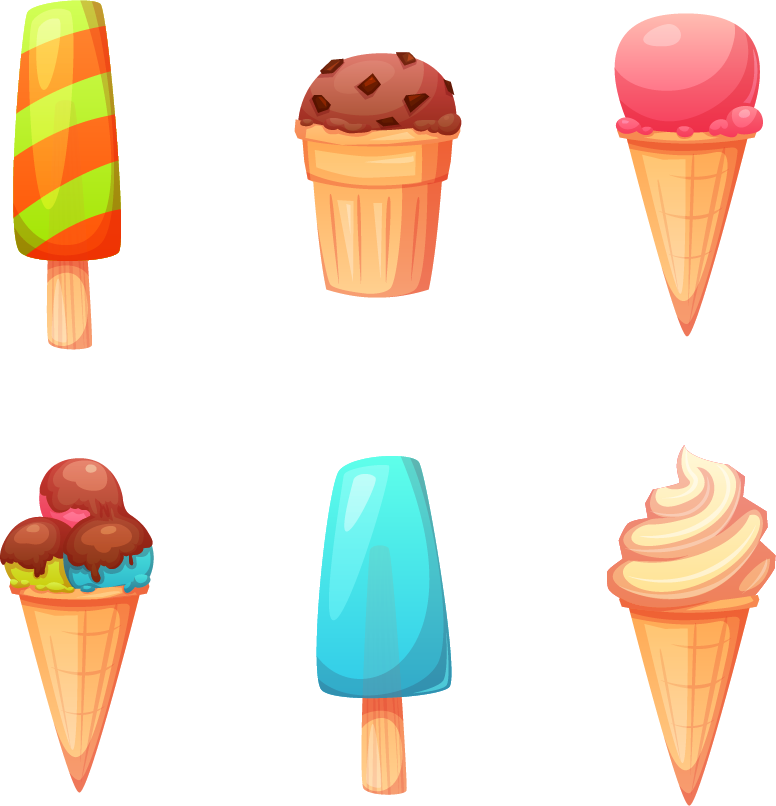 Ice Cream Ice Pop Biscuit Roll Cartoon - Ice Cream Ice Pop Biscuit Roll Cartoon (776x806)