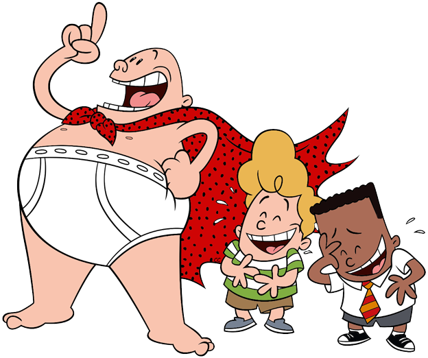 George, Harold Captain Underpants Captain Underpants, - Captain Underpants Clip Art (624x522)