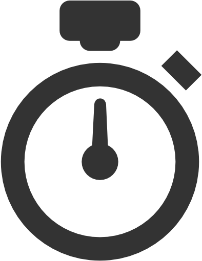 Cartoon Stopwatch - Clipart Library - White Stopwatch Icon (512x512)