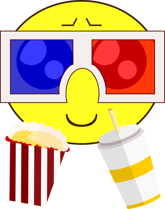 Free Movie Clipart 23, - Smiley Kino (569x720)
