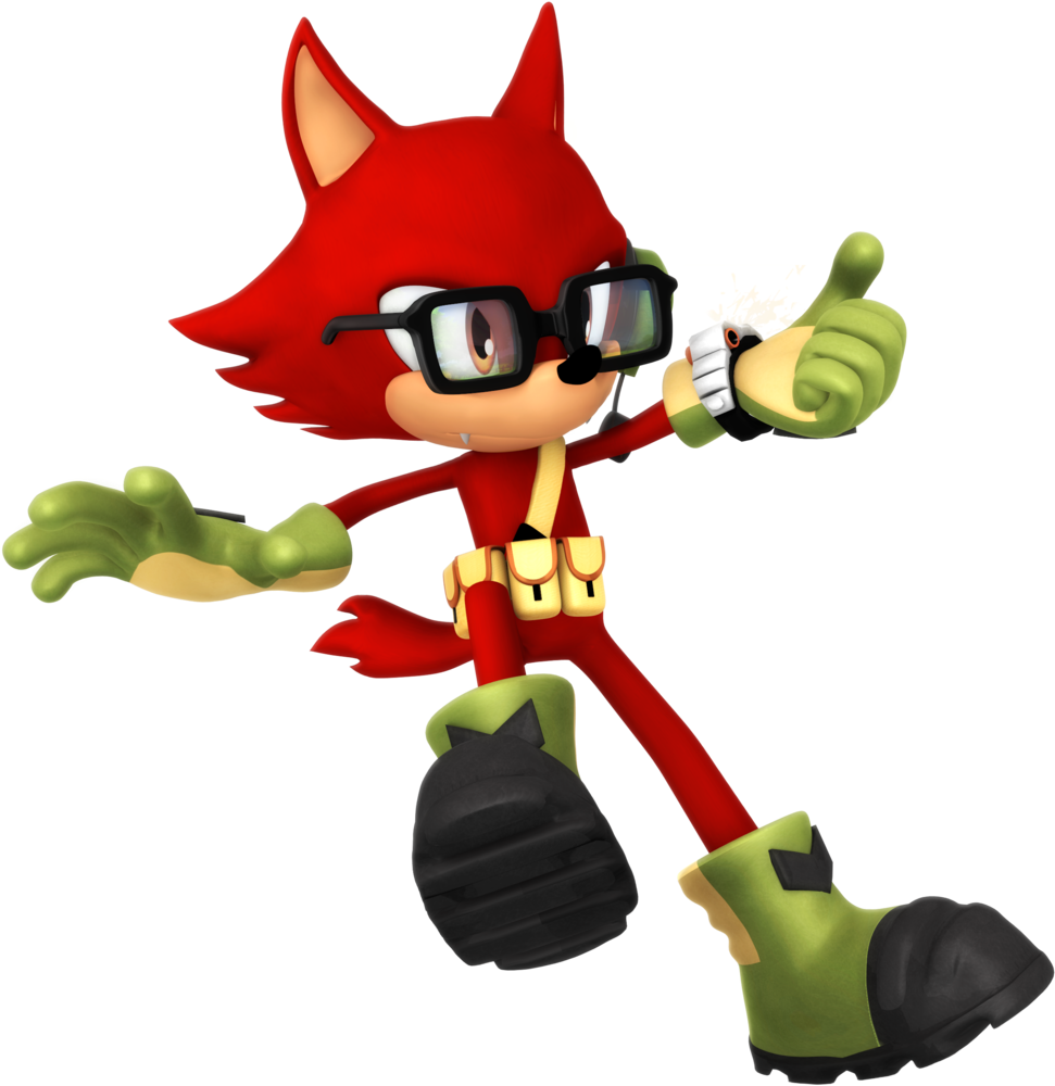 Custom Hero Render 2 Grappling Hook Pose By Nibroc-rock - Sonic Forces Custom Hero Png (1024x1024)