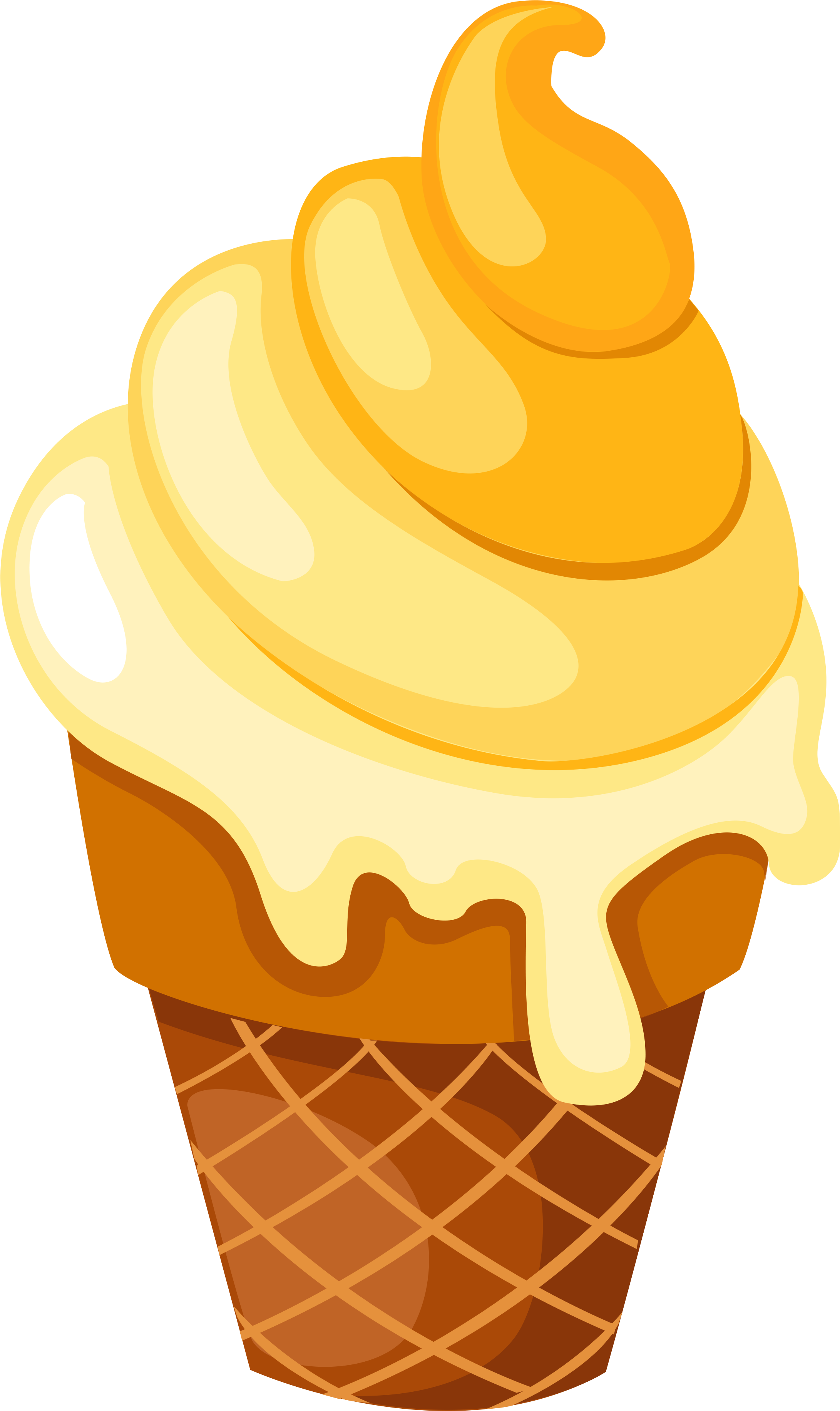 Ice Cream Cone Dessert - Ice Cream (4370x5000)