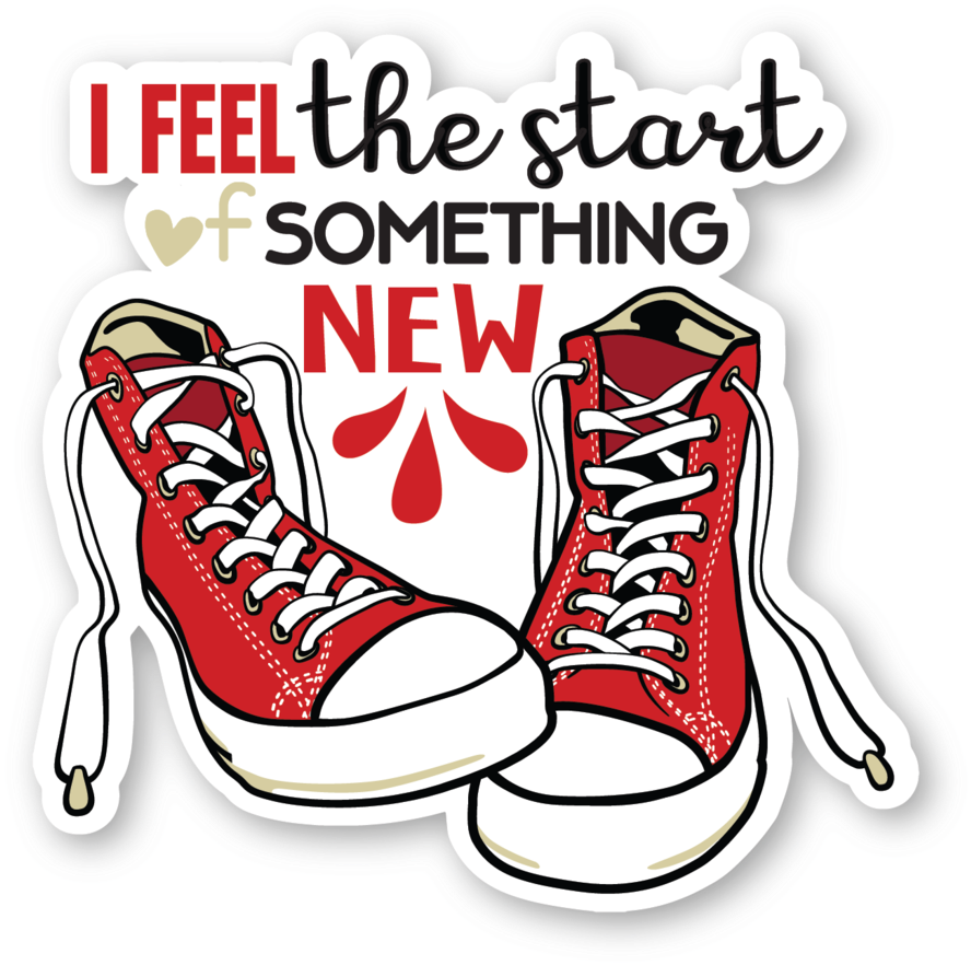 I Feel The Start Of Something New Patch - Red Converse Clipart (1024x1024)