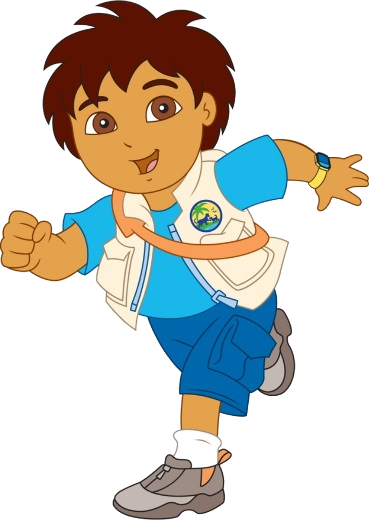 Diego Cartoon Characters Dora The Explorer Png Image - Diego Go Go (369x520)