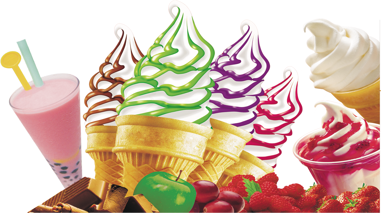 Ice Cream Cone Sundae Frozen Yogurt - Ice Cream (1527x1113)