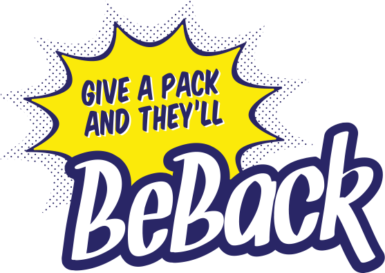 Beback's White Labeled Promotional Gum Turns A Pack - Bonna (557x394)