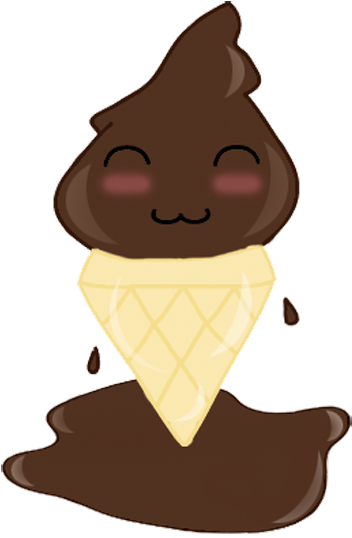 Pin Melting Ice Cream Clipart - Ice Cream Cone (400x562)