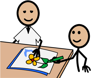 Rather Than Just Saying, "jack Loves Art Class So That's - Rather Than Just Saying, "jack Loves Art Class So That's (394x336)