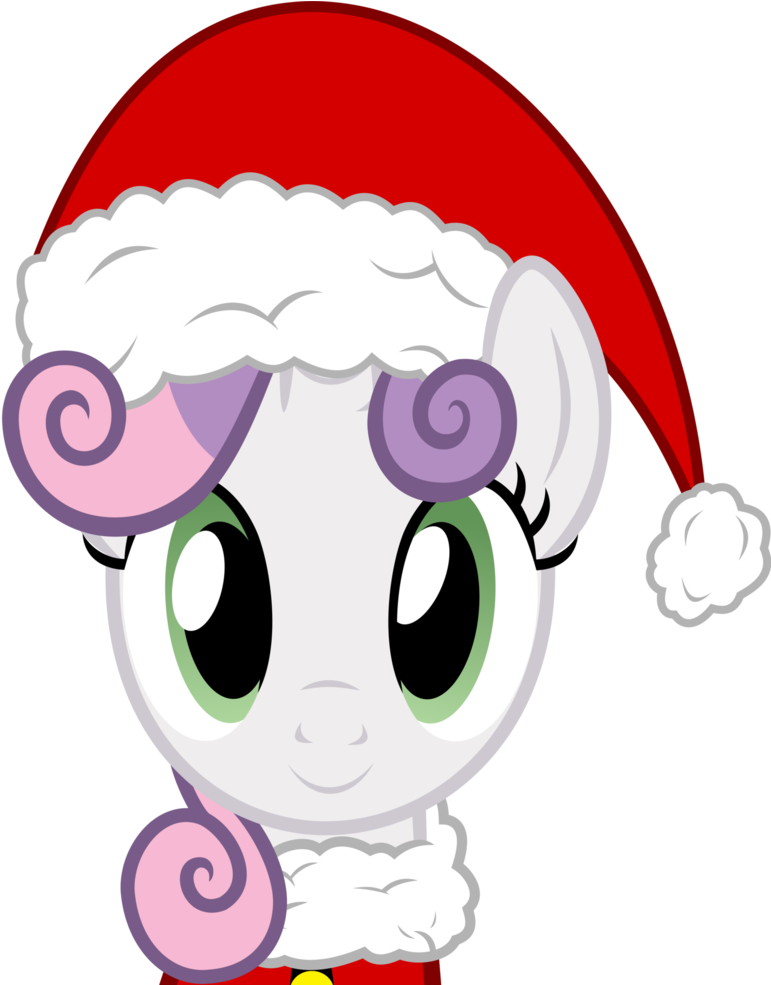 Christmas Sweetie Belle By Pink1ejack - Fluttershy (812x984)