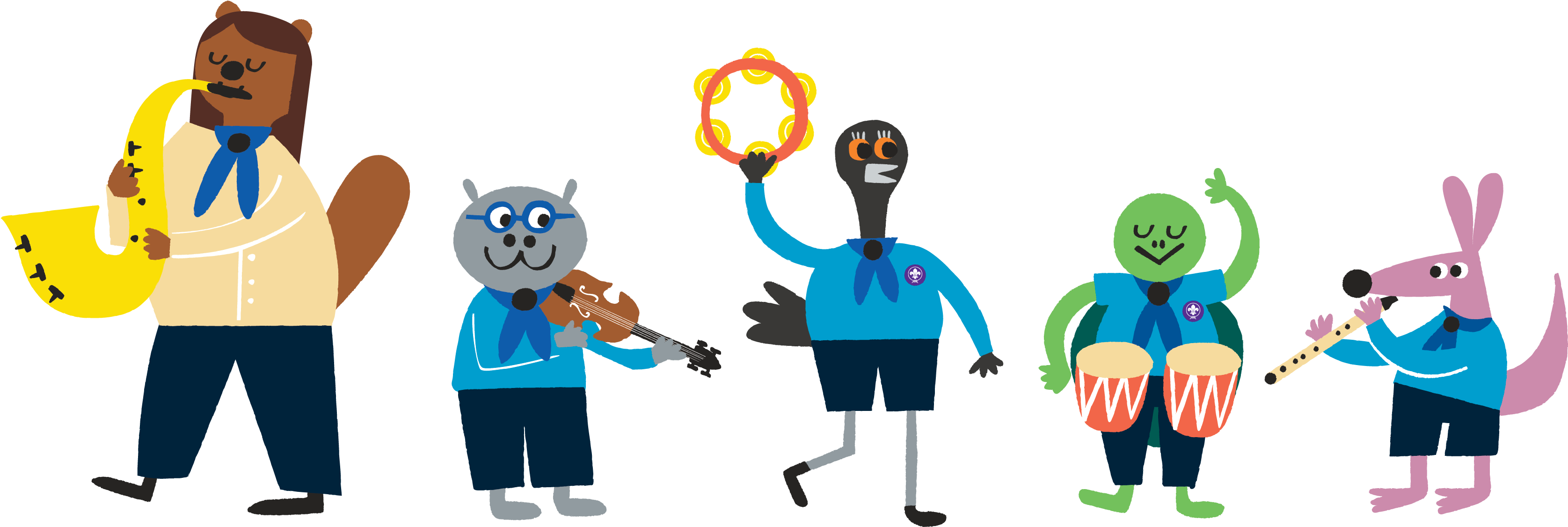 There Is A Huge Range Of Badges To Work Towards Including - Beaver Birthday Card 6th - Band (3424x1176)