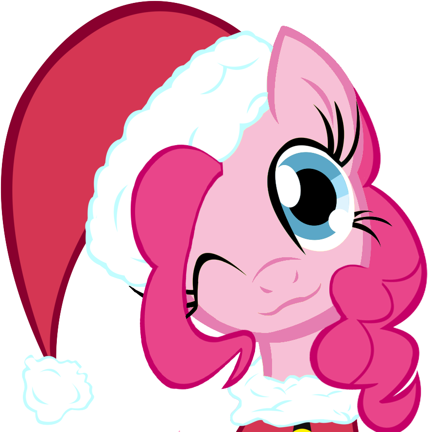 Merry Christmas Pinkie Pie Vector By Themightysqueegee - My Little Pony Christmas Pinkie Pie (1014x900)