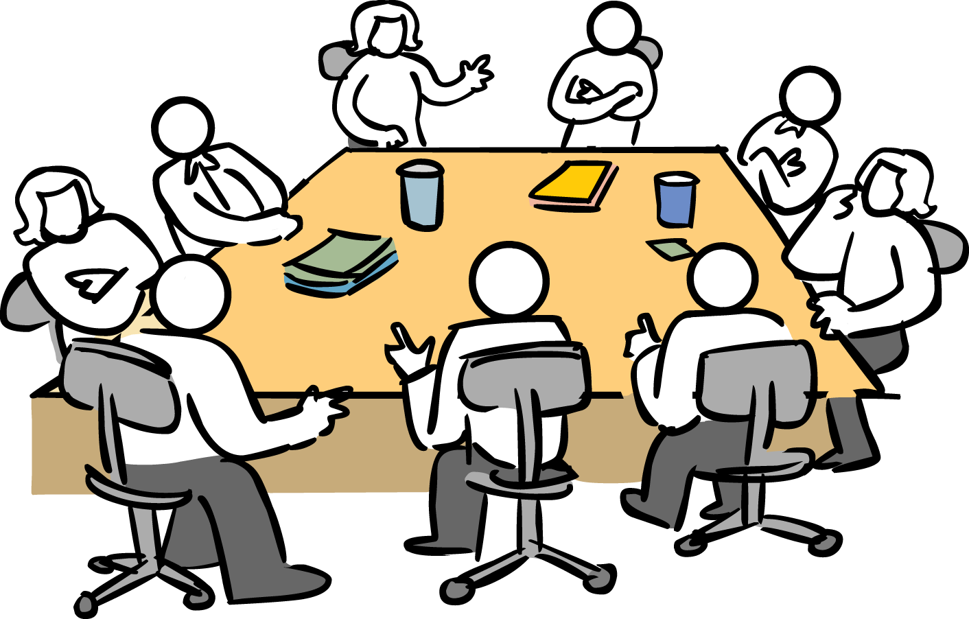 Stakeholder Management - Stakeholder Meeting Clip Art (1412x902)