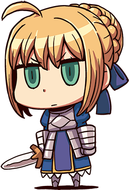 Spoiler Sprite - Learning With Manga Fgo Saber (300x400)