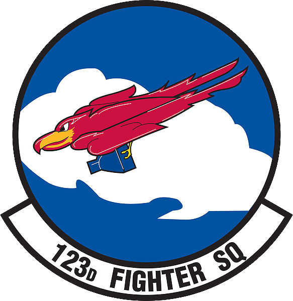 123d Fighter Squadron - 94th Fighter Squadron Logo (583x599)