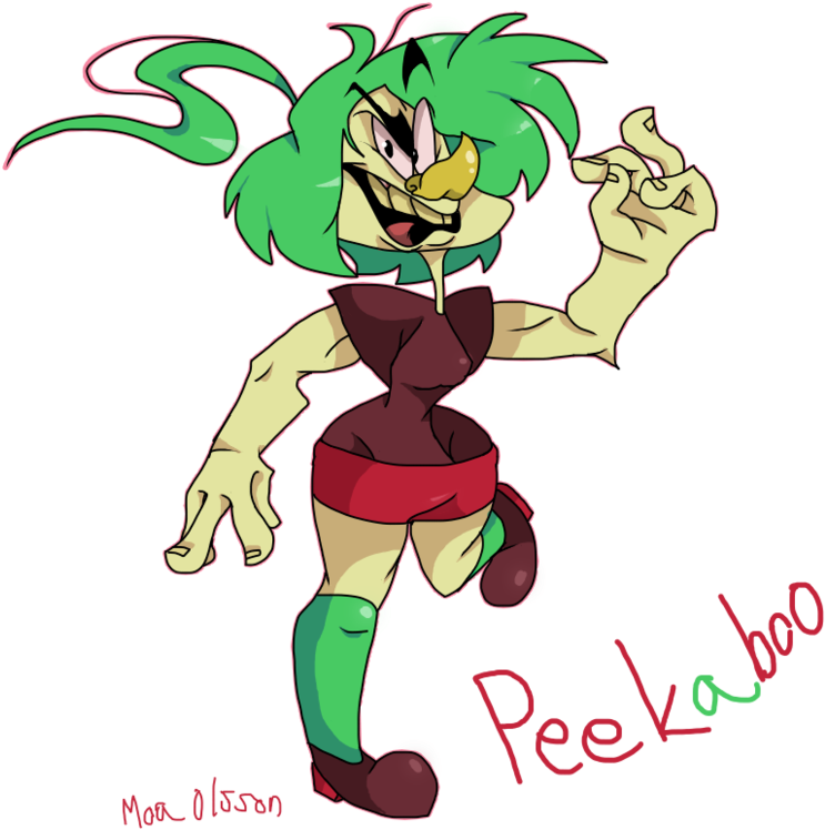 Peek A Boo By Rumppluggotcancer - Cartoon (892x896)