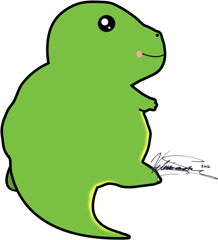 Kawaii Dinosaur By Valerie Heika Kawaii Dinosaur By - Illustration (900x1140)