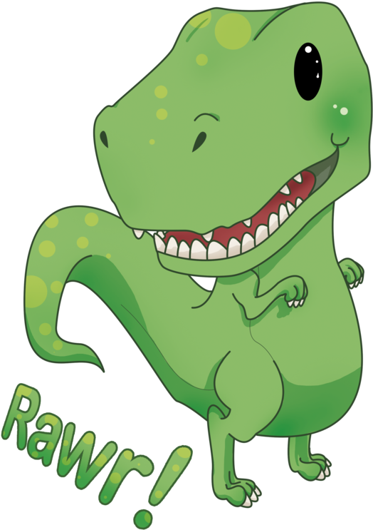 Rawr By Chiichanny - Cute T Rex Rawr (600x800)