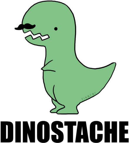 Cute Mustache Cartoons - Moosestache Greeting Cards (500x600)