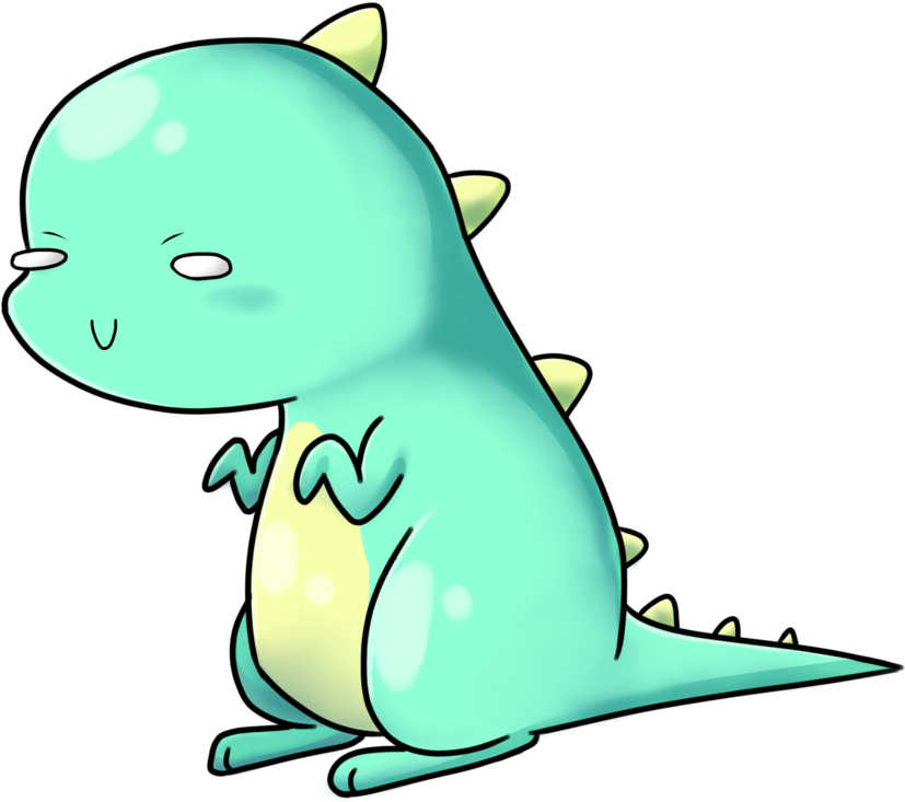 Smol Chibi Dinosaur By Willowaffi On Deviantart - Chibi Dino Png (1024x952)