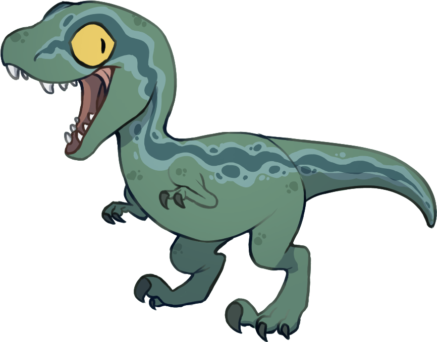 Velociraptor Clipart Jurassic Park - Baby Blue Jurassic World (900x700)