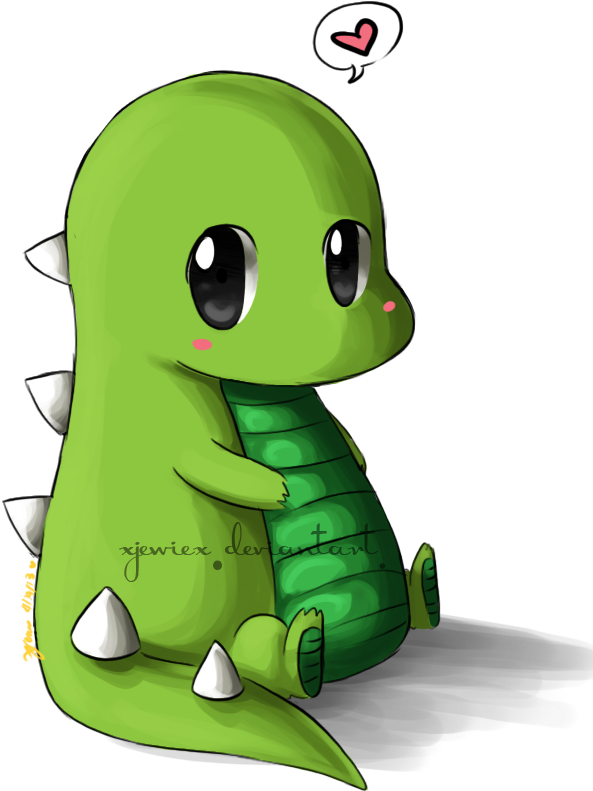 Teehee Its Mr - Chibi Dinosaur (668x863)