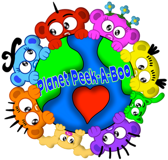 Planet Peek A Boo Is A Trademarked Entertainment And - Zazzle Planet Peek-a-boo Logo Creeper (360x360)