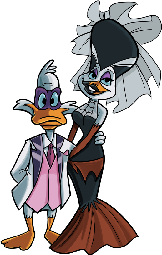 Darkwing And Morgana By Stevenraybrown - Darkwing Duck And Morgana (582x900)